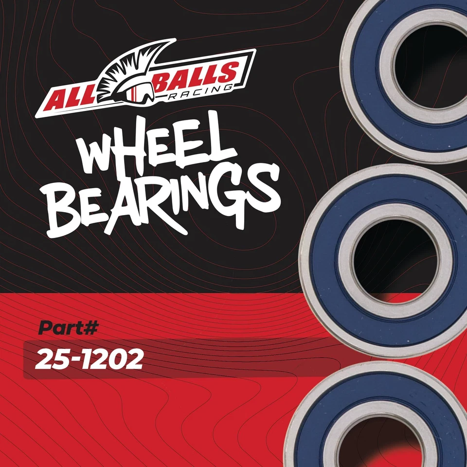 All Balls 25-1202 Rear Wheel Bearing Seal Kit For Honda CR500R 90-01 Foto 3 de 4