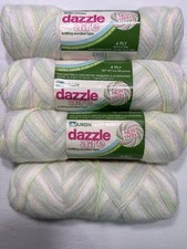 Caron Dazzle Aire Yarn Lot 4 Sunrise Pastel V...