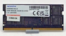 ADATA 16GB DDR5 5600 MHz SO-DIMM Laptop Memory PC5-44800 RAM AD5S560016G SODIMM