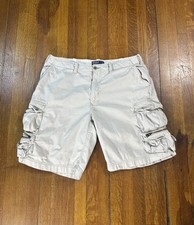Vtg Polo Ralph Lauren Cargo Shorts Mens 36 Beige Cotton Utility Gorpcore Outdoor
