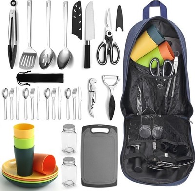 Camping Essentials Camping Cooking Utensils Set Camping Accessories Gear Must