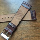 20mm Horween Shell Cordovan Leather Watch Strap In Oxblood (Color #8) — photo 5