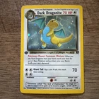 PSA 5 2000 Pokemon TCG Team Rocket Dark Dragonite Holo 1st Ed 5/82 ENG