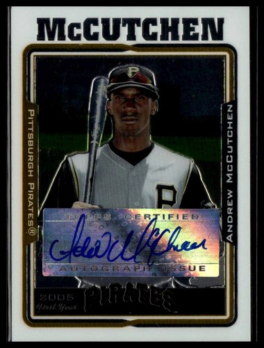 Andrew McCutchen [Autograph] #UH234 2005 Topps Chrome Updates & Highlights card