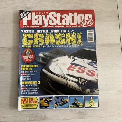 Playstation Plus Magazine July 1999 resident evil wipeout silent hill dino