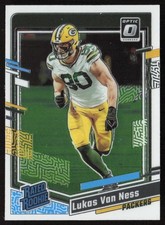 2023 Donruss Optic Lukas Van Ness #240 Rookie Green Bay Packers