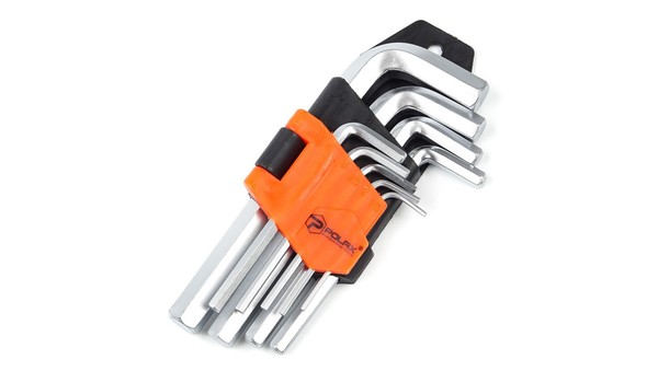 5902887070815 Zestaw Kluczy Imbusowych 9 Sztuk, 1,5-10 Mm, Cr-V (25-005) Polax-image