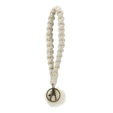 Handmade Bracelet Keychain with Keyrings for Travel Concerts, White