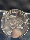 1990 Emerald Bass Club .999 Silver Round. 30.8 Grams. Very Rare