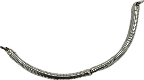 Vintage Forstner Ladies Wristwatch Band 12k White Gold FilledSnake Style Stretch
