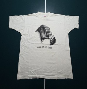 90s Human-i-tees print T-shirt ホワイト XXL Human I Tees | eBay