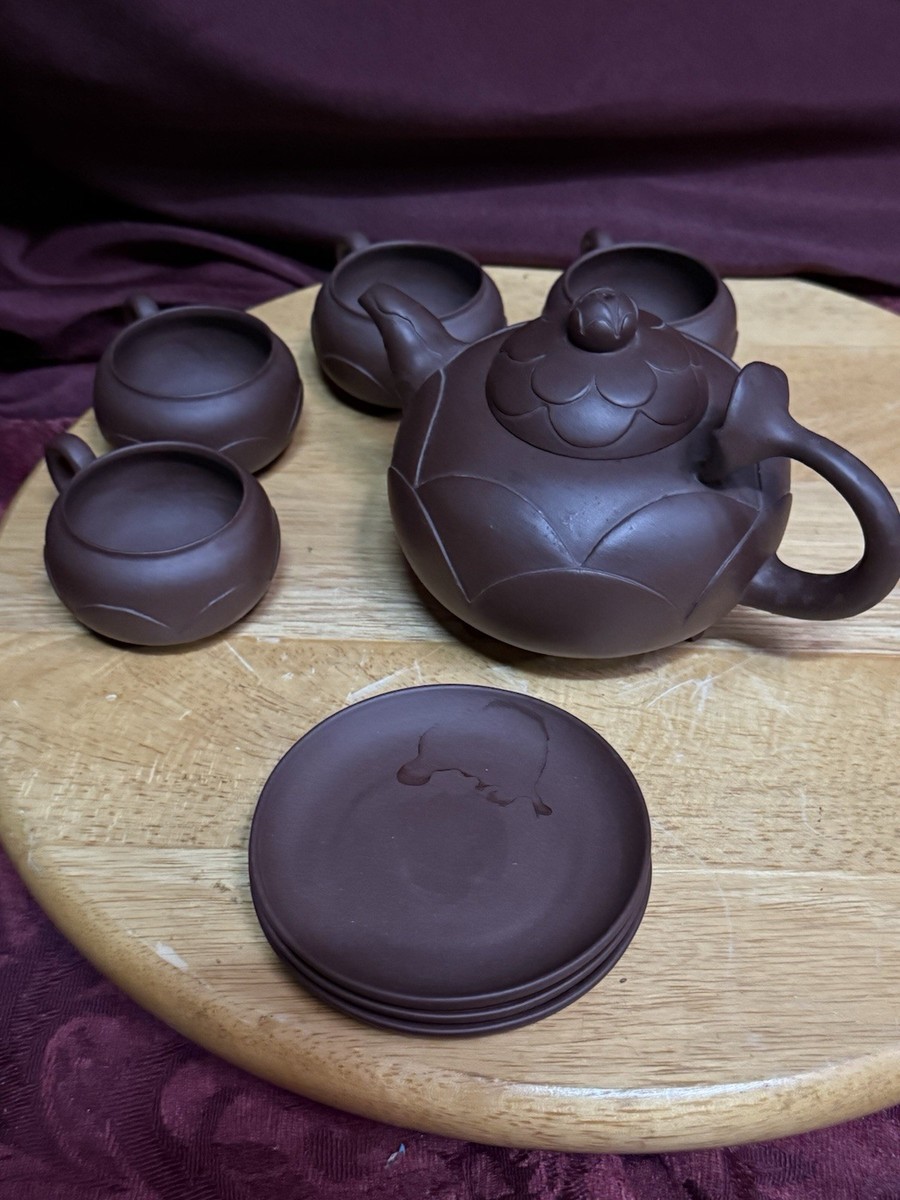 JC13- Vintage Chinese Yixing Zisha Purple Sand Tea Set - 1