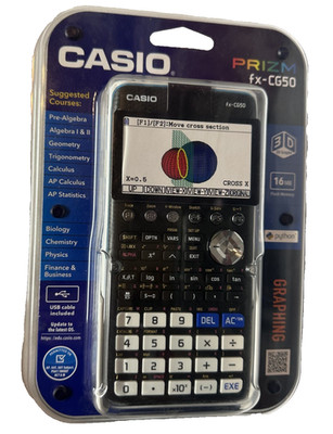 Casio Prizm FX-CG50 Color Graphing Calculator w/3D Graph -black/ New