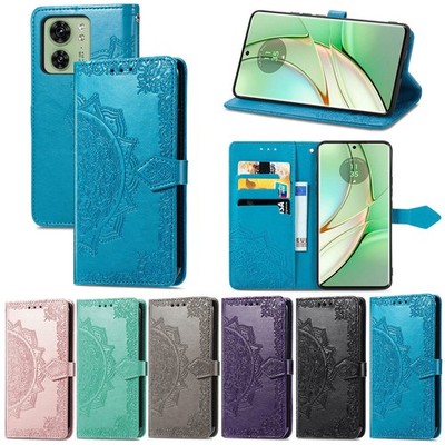 Mandala Leder Brieftasche Handy Hülle für Motorola G86 G85 G 5G Edge 60 70 50 G56