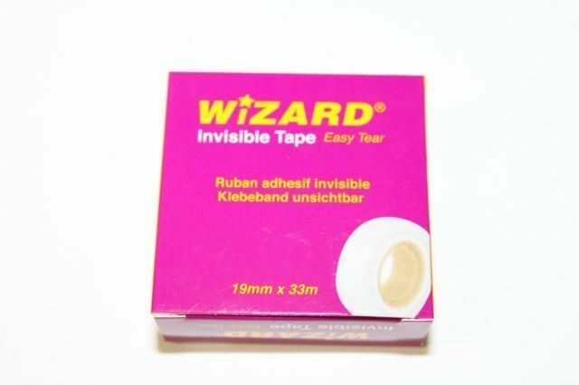 Invisible Tape 19mm X 33m Easy Tear Sellotape Tape Dispenser Refills Small X 2