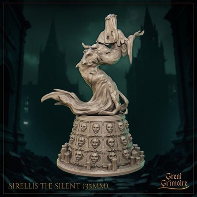 Sirellis Undead Female Spectre Ghost Sorcerer Warlock Miniature | DnD D&D