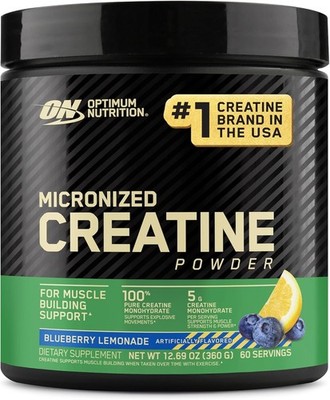 Micronized Creatine Monohydrate Powder Blueberry Lemonade Flavor 360g