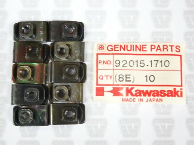 Kawasaki NOS NEW 92015-1710 Nut Clamp 5mm (10) EX KL KRF KSF KVF