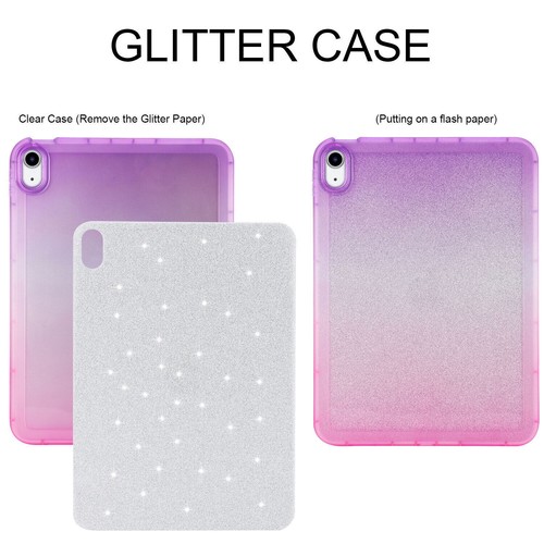 Gradient Color Glitter Tablet Case For Apple iPad 2 3 4 5 6 7 8 9 Mini Air 9.7" - Picture 32 of 35