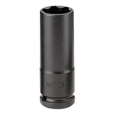 Image of Facom 1/2" Drive Deep Thin Wall Hexagon Impact Socket 32mm