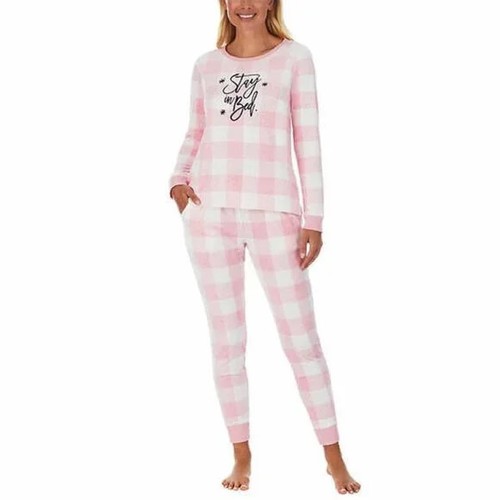 Jane and Bleecker Ladies' Fleece Pajama Set Pink Small, XL - NWT - Picture 9 of 10