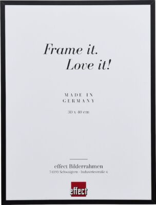 Effect Aluminium-Bilderrahmen Serie 2 Antireflexglas schwarz 45x80 cm