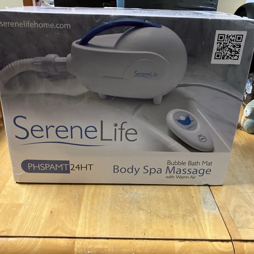 SereneLife Bubble Bath Mat Body Spa Massage W/ Warm Air 100 Water Safe