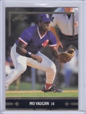 Mo Vaughn 1991 Leaf Gold Leaf Rookies Baseball Card BC7 Grade NM