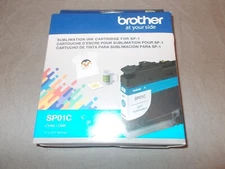 Brother SP01C Standard Capacity Sublimation Ink Cartridge CYAN 08/25 new in box