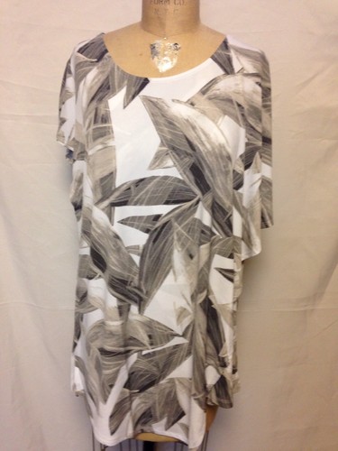 Alfani Women Botanical Assymetrical Layered Top 2X Neutral 7254BS0644 NWT $65.50 - Picture 2 of 5