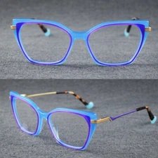 Big Cat Eye Splicing Acetate Eyeglasses Frames Colorful Women Reading Glasses