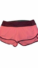 Lululemon Women s Pink Speed Up Short Running Shorts 6