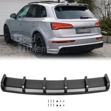 For Audi SQ5 2014-2024 Carbon Fiber Rear Bumper Diffuser Lip Splitter Wing Trim