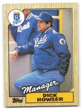 Dick Howser 1987 Topps BASEBALL #18 Kansas City Royals