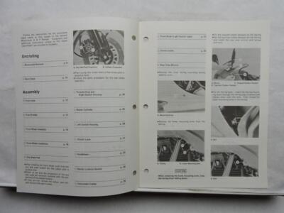1983 Kawasaki Assembly Preparation Sheet Model: ZX750-A2 Dealer