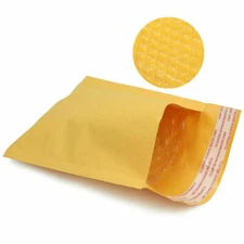 50/100/200/500 Kraft Bubble Mailers Padded Envelope Shipping Bags Seal Any Size!