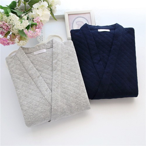 Mens Kimono Pajamas Set Warm Yukata Nightwear Japanese Tops Pants Sleepwear Cosy - Picture 1 of 8