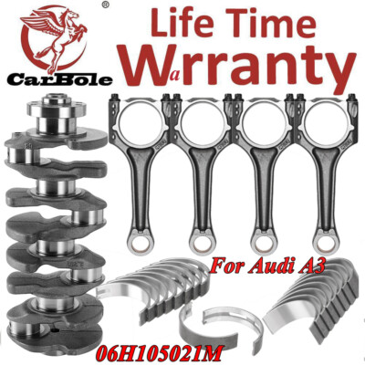 Crankshaft +Con Rods+ Bearings Kit Fit Audi A4 A6 VW Golf GTI 2.0 TFS EA888 Gen2