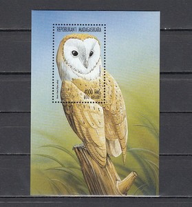 Malagasy Scott Cat 1398 Barn Owl S Sheet Ebay