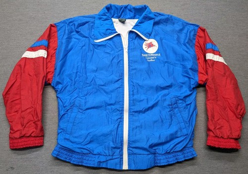 Vintage Team Torrance Mobil Oil Pegasus Committed to Excellence Jacket Sz Large