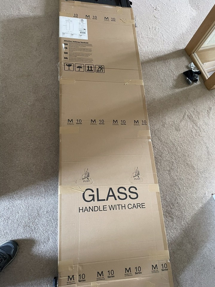 MERLYN SERIES 10, 1200mm Left Hand Sliding Shower Door M108241CL eBay