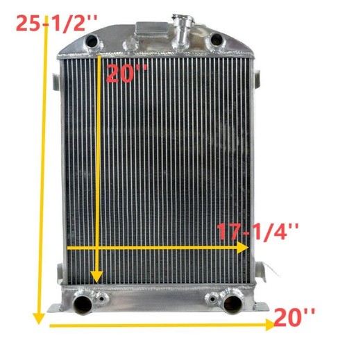 3 ROW ALUMINUM Radiator For 1930 1931 1932 Ford Model A / B Flathead V8 ...