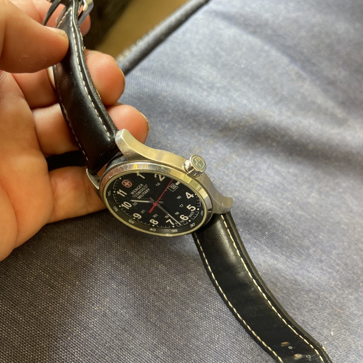 時計 Wenger OFFROAD 7930X Men's Wenger Swiss Military 7930X 43MM Watch Brown Leather