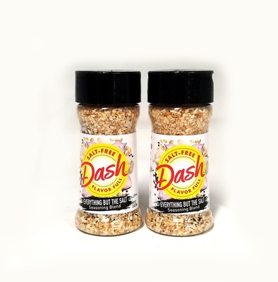 2- Mrs. Dash Everything But The Salt Bagel Seasoning 2.6 Oz Best by 01/04/2024
