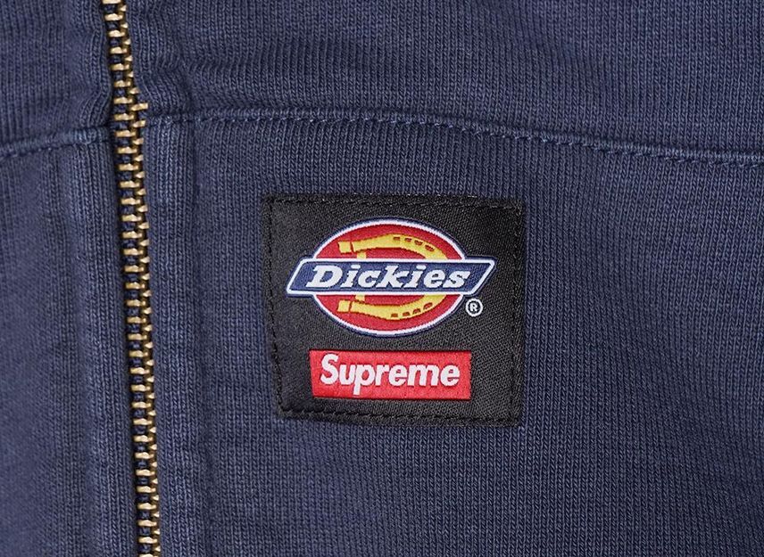 スケートボード Supreme x Dickies Quilted Lined Zip Up Supreme Dickies Quilted Lined Zip Up Hooded Sweatshirt