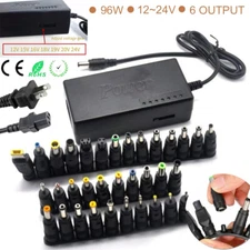 96W Universal Power Supply Charger for Laptop & Notebook AC To DC Power 34 Tips