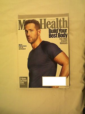 MEN'S HEALTH MAGAZINE MARCH 2016 RYAN REYNOLDS How to build a body like 