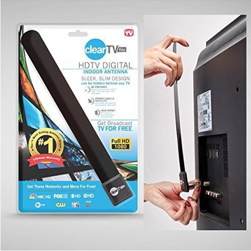 1pc Digital Aerial TV Stick Clear Smart TV Switch Antenna HDTV FREE TV Digit>h;