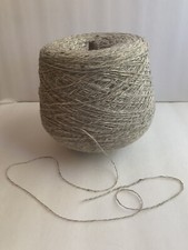 Cone Of Tweed Yarn 62 Wool 38 Cttn Taupe Clr 1kg 196gm