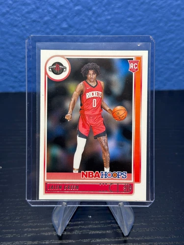 2021-22 Panini NBA Hoops Jalen Green Rookie Card #218 Houston Rockets RC (D1)